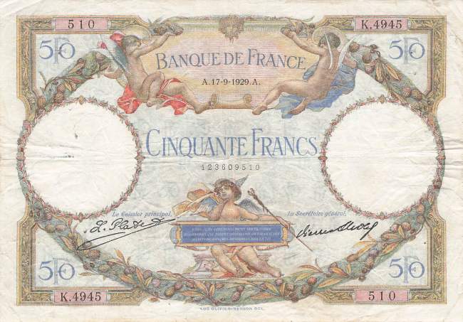 50 Francs 1929 p77a